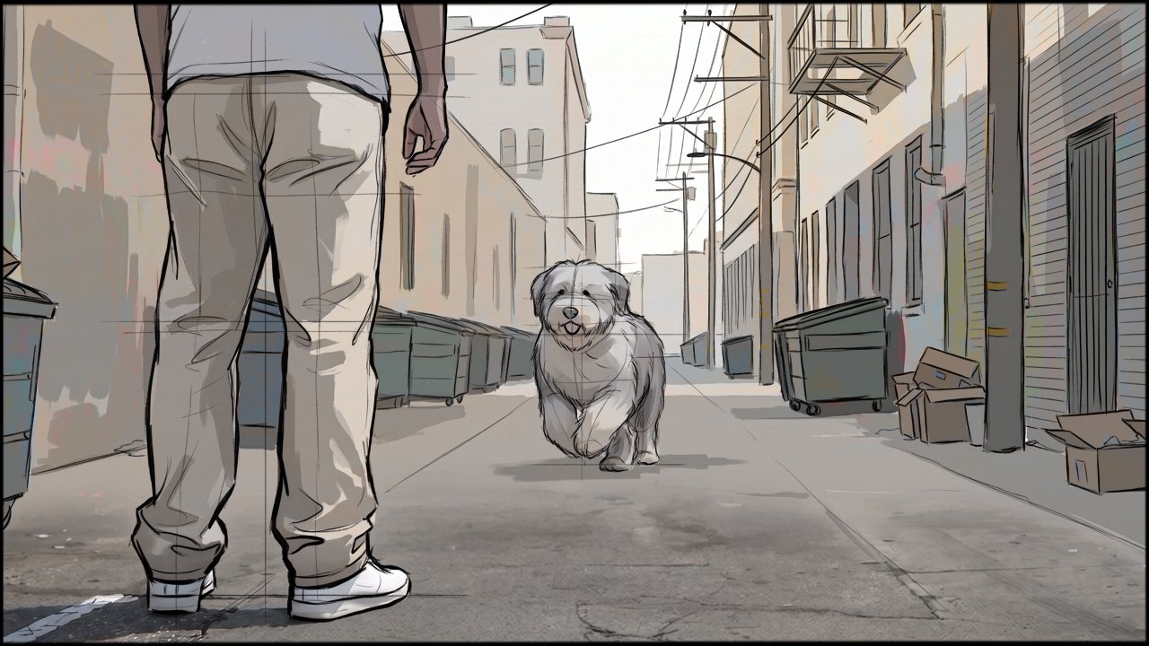 Music Video - Narrative - storyboard frame 3 by Dakota Warren